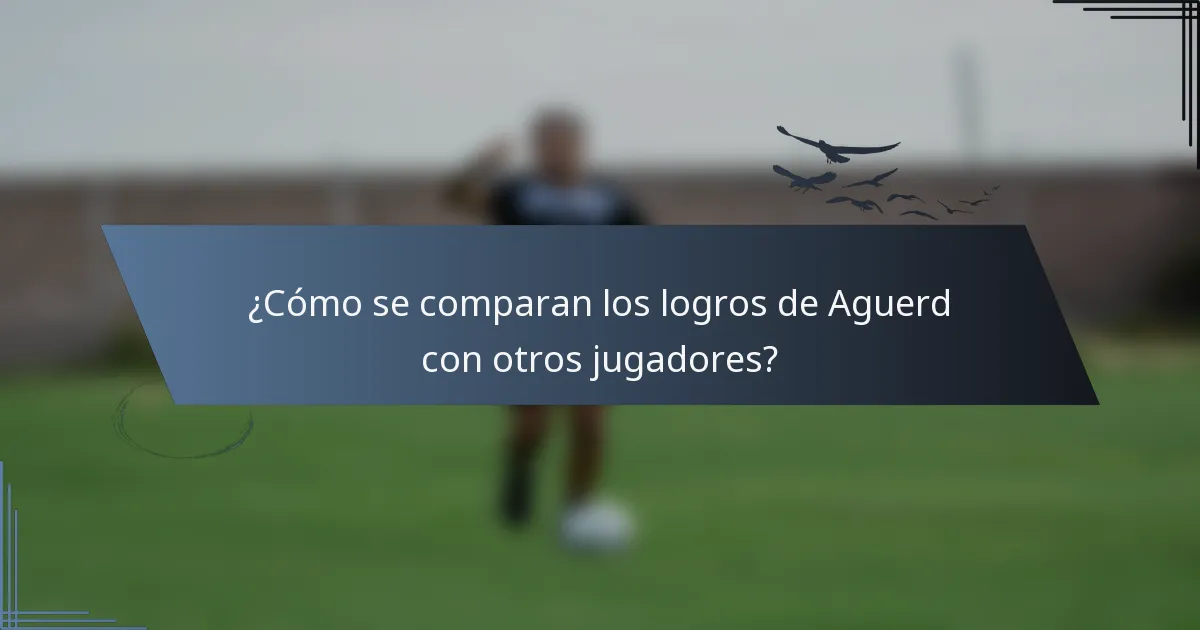 ¿Cómo se comparan los logros de Aguerd con otros jugadores?